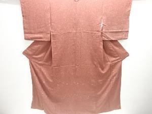 寺山存男作　のり散らしに扇模様江戸小紋訪問着